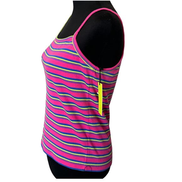 NORDSTROM BP. X WILDFANG  ~ Women's Pink Stripe Spaghetti Strap Tank Top S - Picture 3 of 6